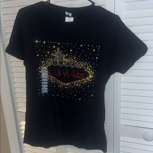Black Las Vegas Graphic T-Shirt Medium